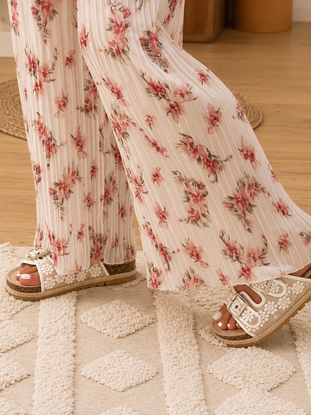 Pantalon plissé Flora